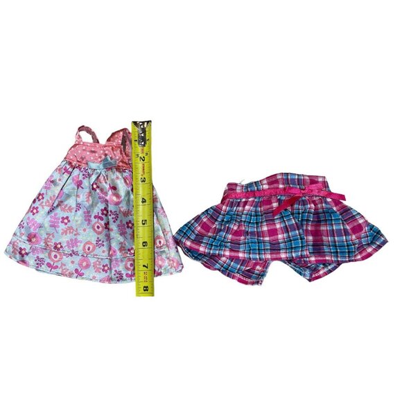 Lot Assorted Medium-Small Doll Clothes Flower Tutu Skirt Dress Pants Lot of 15 - Picture 3 of 6